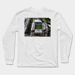 Aston villa football club, Villa Park Then and Now print poster Artwork Long Sleeve T-Shirt